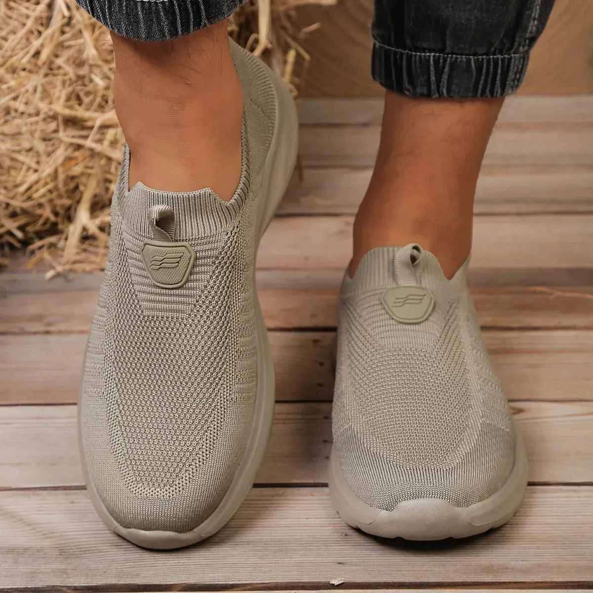 Men's Shoes Solid Color EVA Casual Shoe Lightweight Comfortable Single Sole Non-Tiring Footwear for Everyday Use