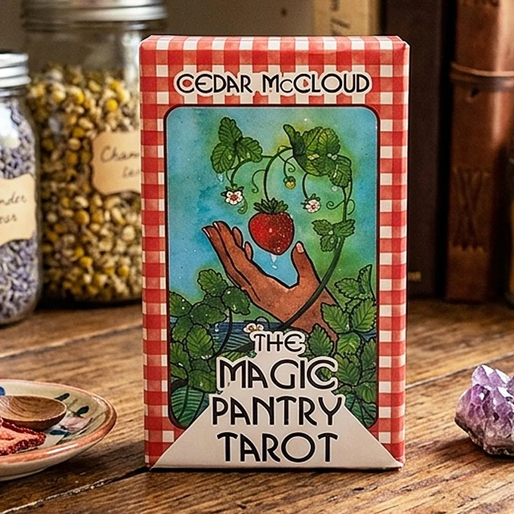 The Magic Pantry Tarot Deck Food-Themed Watercolor Tarot Cards for Home Cooks & Foodies Double-embossed Cardstock 12*7cm