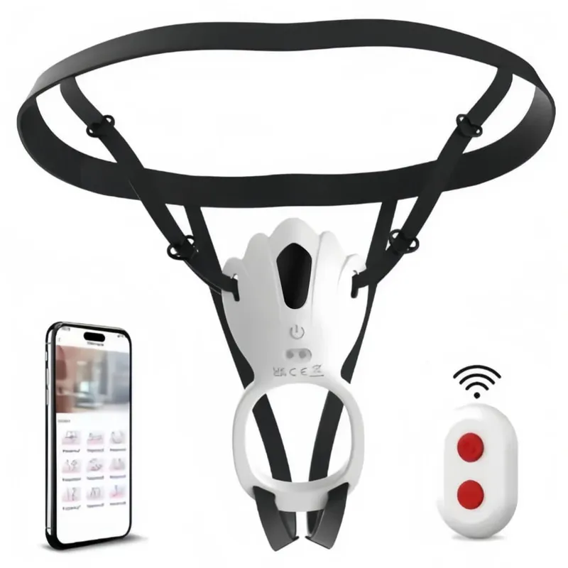 4-in-1 Wearable Vibrator 10-Frequency Vibration Penis Ring Clitoris Stimulator G-Spot Anal Massager Adult Sex Toys Masturbator