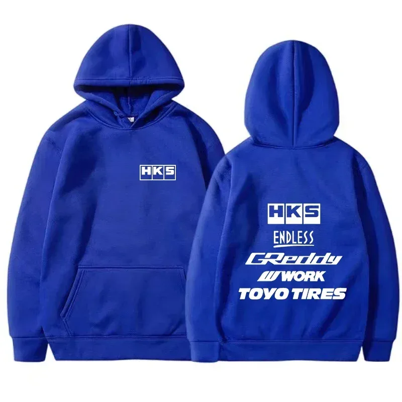2025 Herrmode Cool Hoodie Japan JDM Modifierad Bil HKS ENDLESS Hoody Herr Dam Vintage Casual Sweatshirt Långärmade tröjor