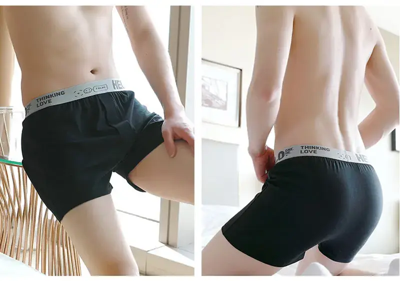 Yüksek Kaliteli Pamuklu Yumuşak İç Çamaşırı Boxer Şort Pijama Erkek Fitness Rahat Ok Külot Erkek Rahat Uyku Şortu — image 13