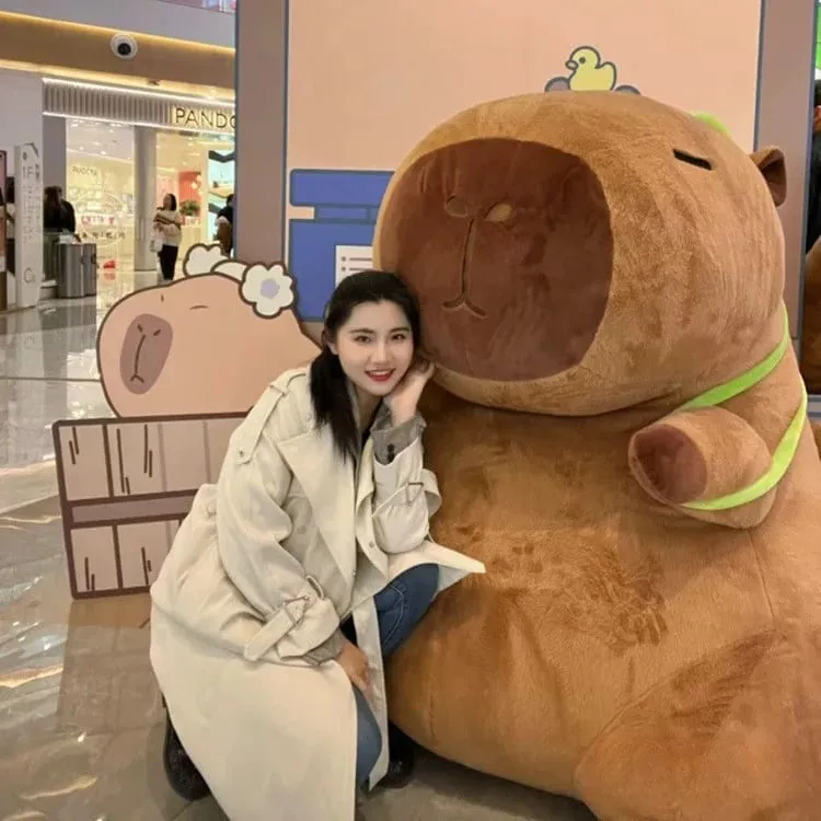 Super sized capybara plush toys cute baby pillows for children giant capybara pillows as birthday gifts for couples