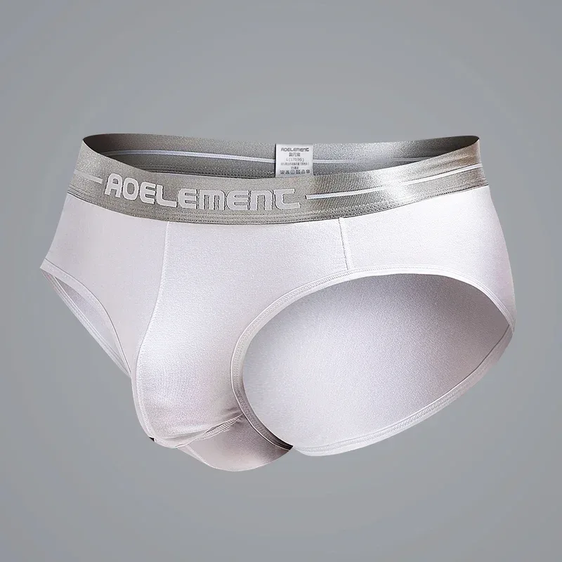 1pc Modal capsule lift U convex men's underwear bullet separate ice silk capsule pouch briefs