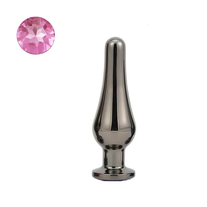 Gun Farbe Edelstahl Anal Plug Dildo Sex Spielzeug Produkte 3 Größen Butt Plug Für Frauen Sex Erwachsene Spiel Prostata massager