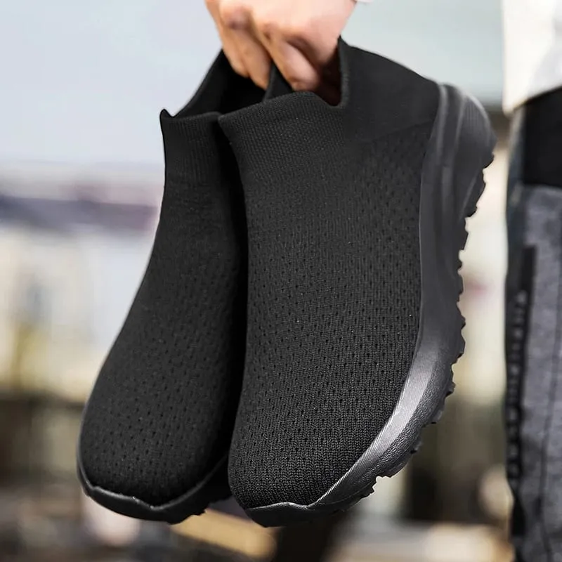 High Quality Sneakers Men Comfortable Breathable Lightweight Soft Wide Toe Non-slip Flat Socks Shoes Outdoor Casual Sports Shoes