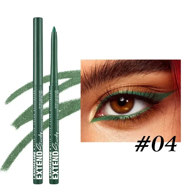 Glide-On Gel Eyeliner Pencil Ultra-Smooth Waterproof Lasting Liner for Waterline & Lash Line Fade-Resistant All-Day Wear Makeup