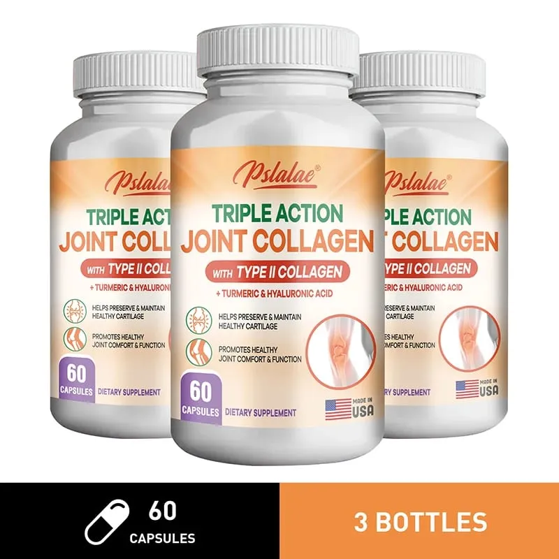 Collagen tác động ba lần với Collagen loại II - Tăng cường sức khỏe và sự thoải mái cho khớp Giảm đau Tái tạo Bảo tồn sụn