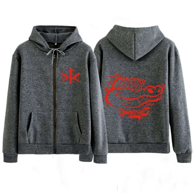 Alvaro Diaz Omakase 2026 Album Logo Print Hoodie Men Women Fashion Hip Hop Sweatshirts Long Sleeves Loose Casual Zip Up Jacket