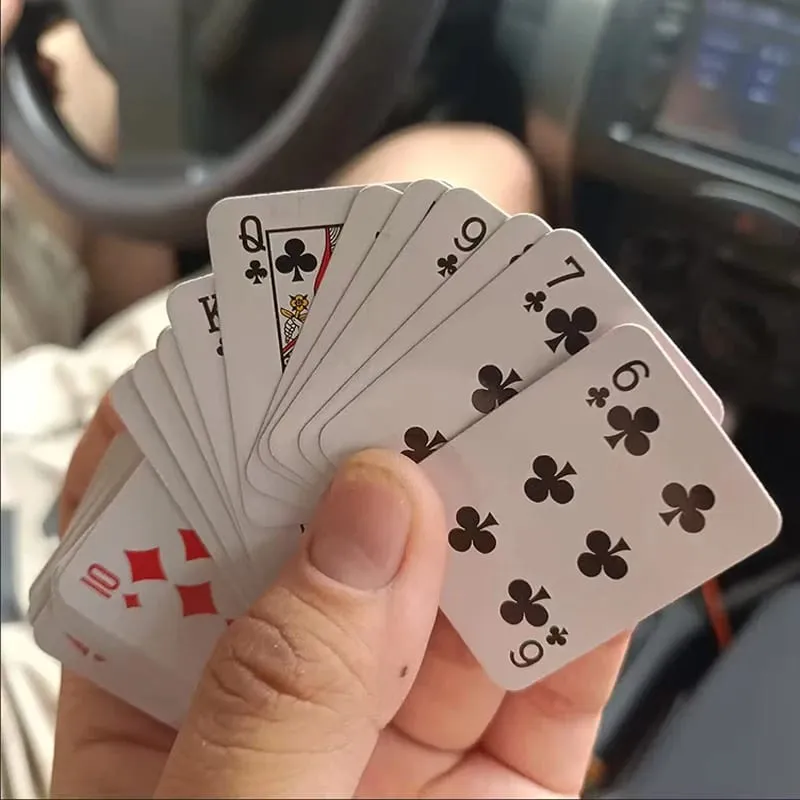 5PCS Mini Poker Playing Cards Festival Party Board Games For Teens Adults Travel Fun Juegos De Mesa Divertidos Para La Familia