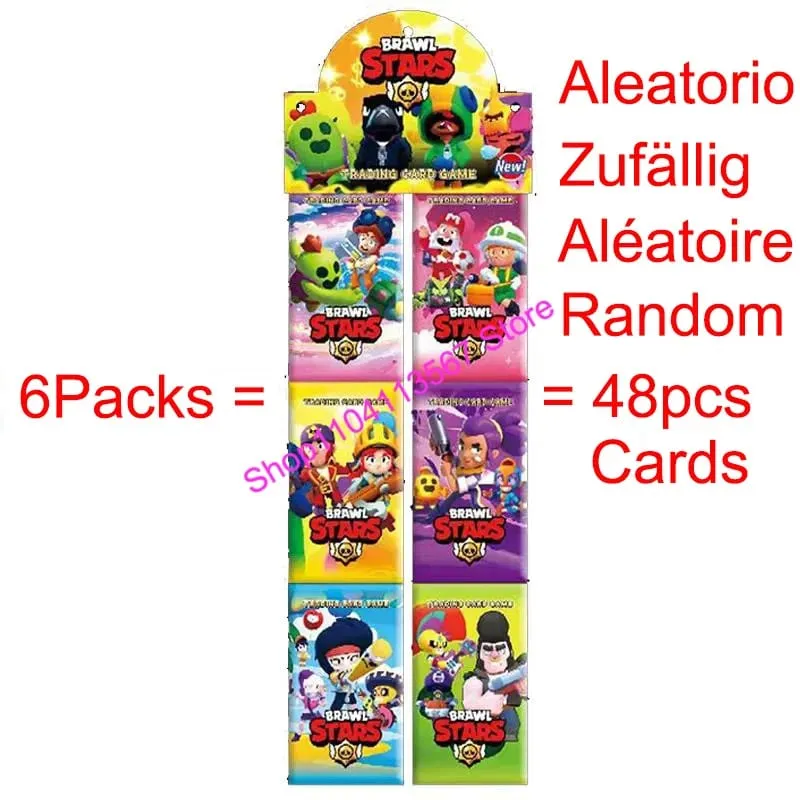 Brawl Stars Random Collect Card Anime Figures Collection Cards Battle Carte Game Entertainment Rare Trading Cards Kid Gift