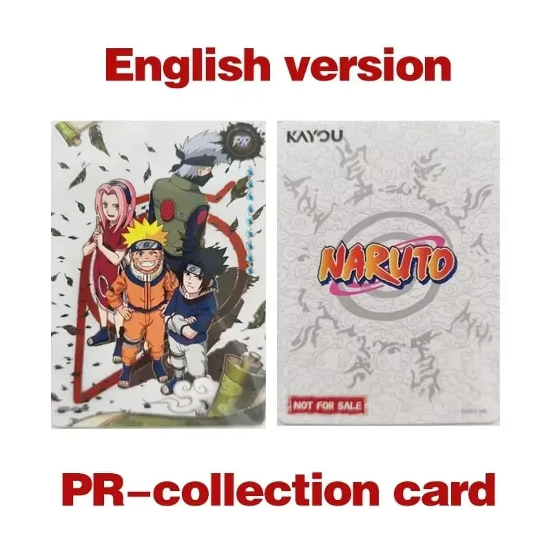 Genuine Naruto English Version Sreies2 T2W9 T4W6 Booster Box Anime TCG Rare CR Ninja World Collection Cards Kids Toy Gift