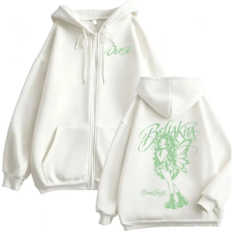 Rapper Omar Courtz Por Si Manana No Estoy Album Tour Zip Up Hoodies Men Women Harajuku Gothic Aesthetics Sweatshirt Jacket Coats