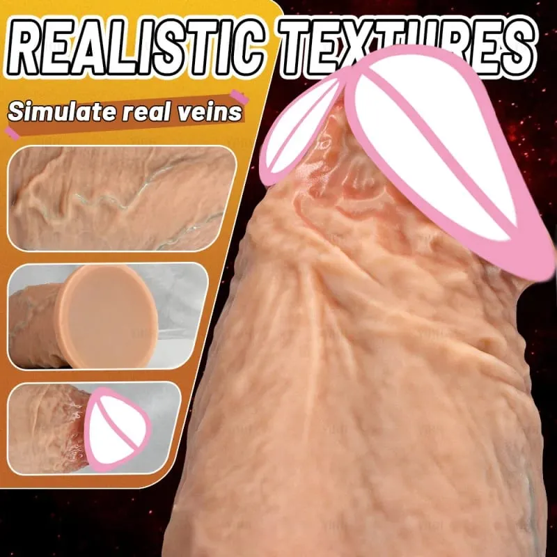 Huge Anal Dildo Silicone Butt Plugs Soft Anal Sex Toys Lifelike Penis Strong Suction Anal Plugs Dildo Prostate Massage Anal Plug
