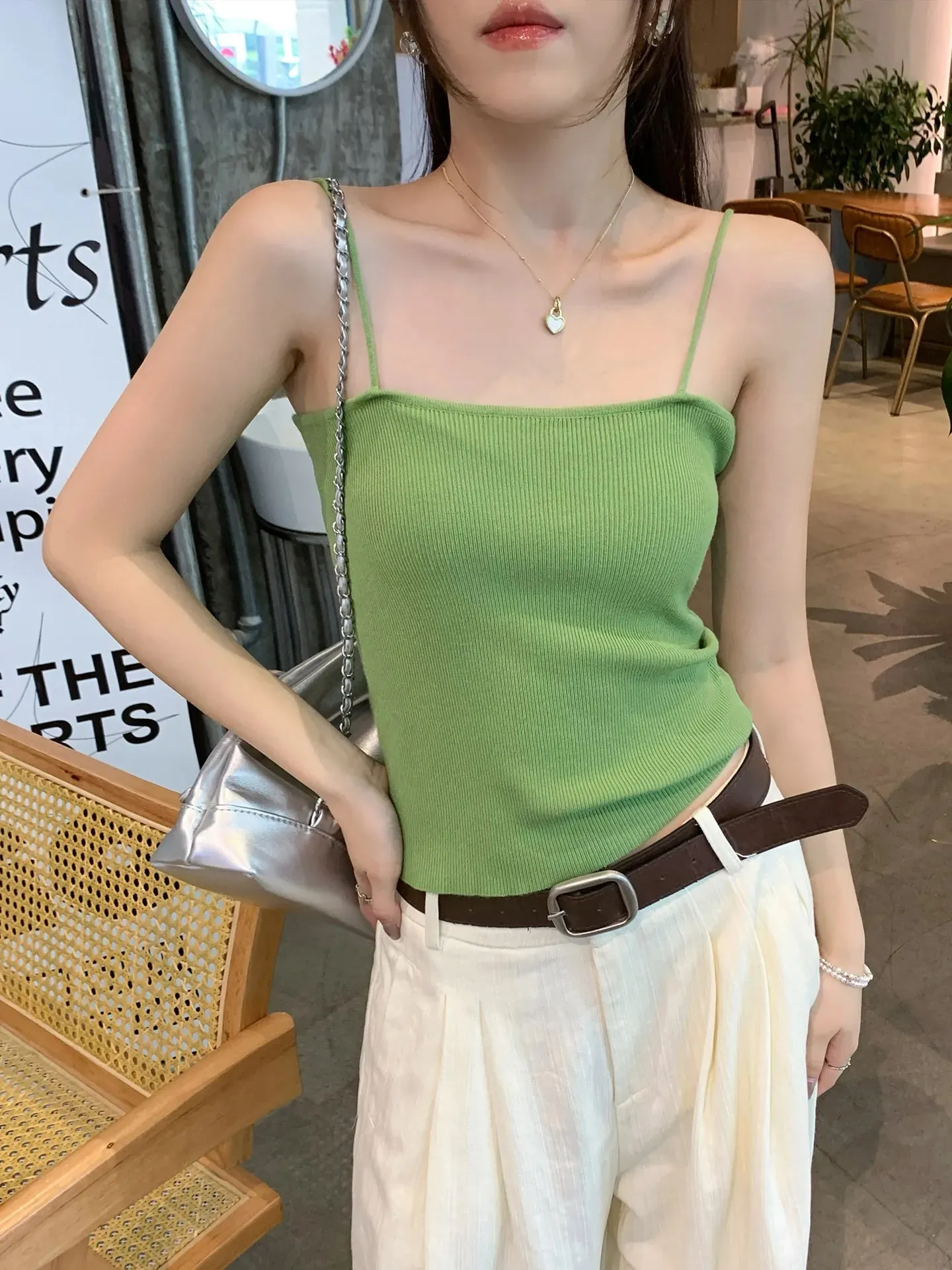 Summer Sleeveless Camis Backless Strap Tank Top Casual Women Halter Crop Tops Slim Solid Short Female Tube Cropped Vest 2026
