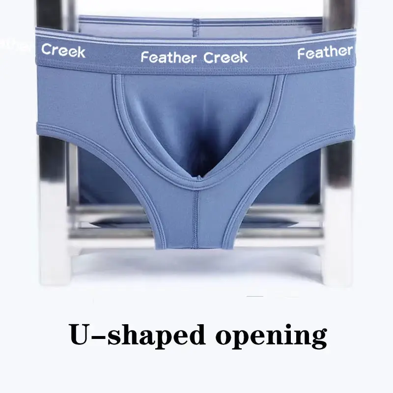 Panlalaking Pang-araw-araw na Malaking Supot na Kasuotang Panloob U Convex Bulge Enhancing Durable Seamless Cotton Briefs Breathable Low Rise Boxer Shorts Fit