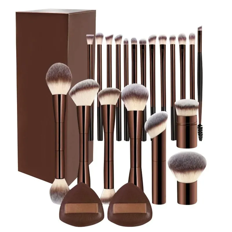 Professional Makeup Brush Double Head Foundation Powder Concealer Makeup Brush Soft Fiber Hair Cosmetic Beauty Tools
