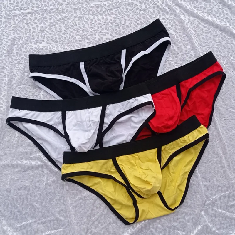 ยี่ห้อใหม่กางเกงในชายชุดชั้นในผ้าฝ้ายผสมยืดหยุ่นต่ำเอว Man M ~ 2XL กระเป๋ายืดฤดูร้อน All Seasons