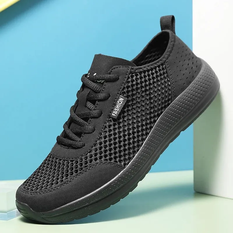 Fashion Men's Sneakers Lightweight Breathable Air Mesh Casual Running Shoes Non Slip Comfortable Slip on Sneakers for Men Tenis