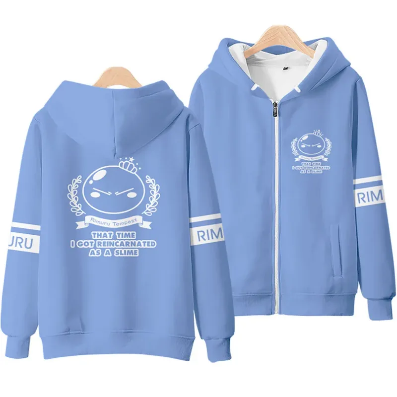 Anime Rimuru Tempest 3D Print Hoodies Men Women Long Sleeve Sweatshirt Harajuku Streetwear Coat Cosplay Costume
