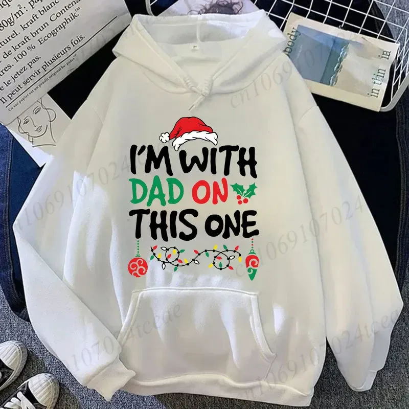 Christmas Couple Matching Hoodies Set I Don't Do Matching Christmas Outfits Santa Hat Print Hoodies Funny Family Xmas Party Gift