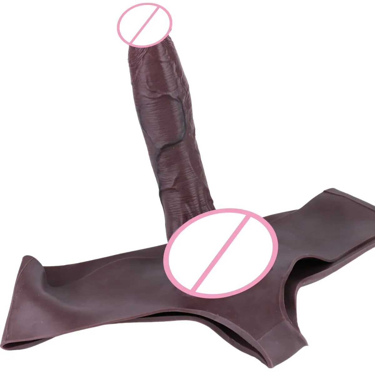 Ultra-Realistic Silicone Soft Hollow Dildo Pants Male Wearable Penis Sleeve Sex Toys насадка на член For Men Dick Enhance