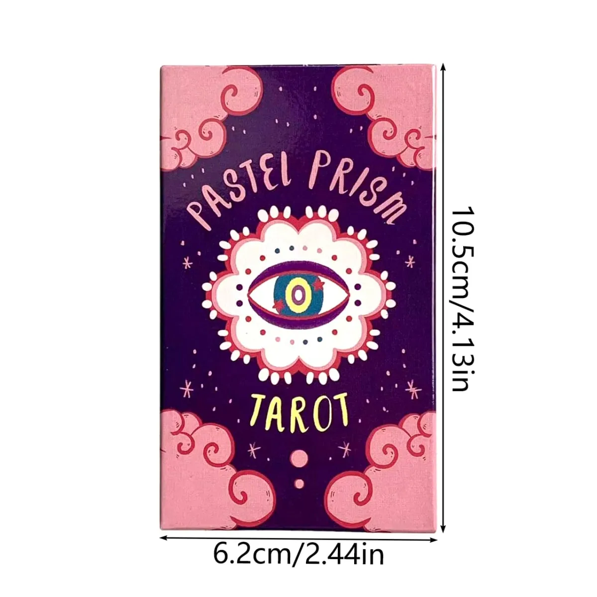 Pastel Prism Tarot Cards 78 Pcs Cards Imbued With The Soothing Tones Of A Pink and Sky-blue Color Palette Divination Cards Game