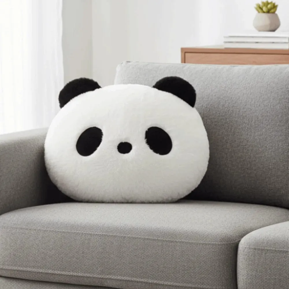 Stuffed Animal Panda Cushion Home Decoration Kawaii Stuffed Panda Pillow 30cm Bedroom Sofa Panda Throw Pillows