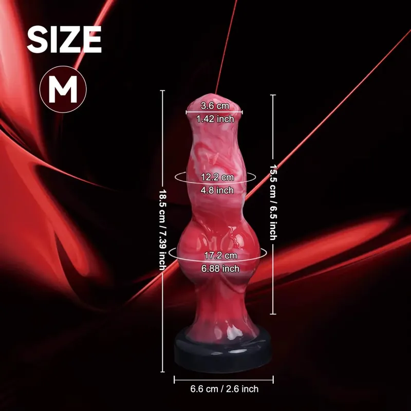 Big Knot Dog Dildo Soft Silicone Animal Penis Sexual Fantasy Female Vaginal Masturbation Monster Dildo Anal Plug Adults Sex Toys