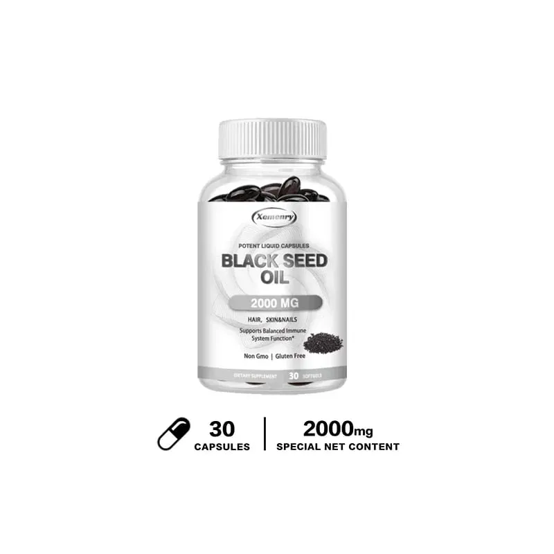 Black Seed Oil - Promotes Overall Health Strengthens The Immune System Relieves Indigestion Antioxidant Properties Non-GMO