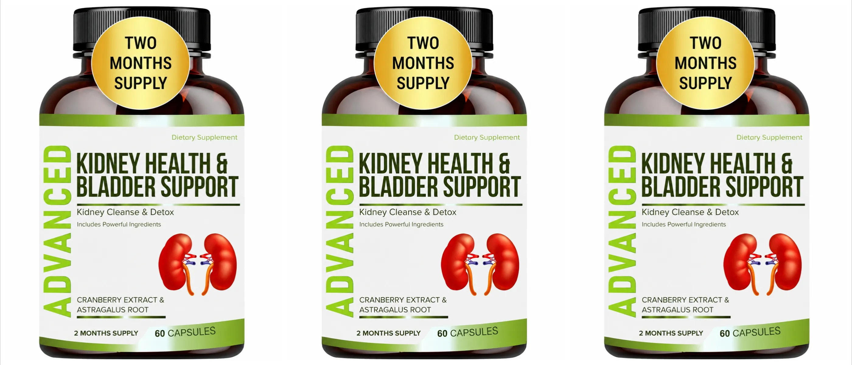 Kidney Support Supplement for Kidney Restore with Chanca Piedra Cranberry Juniper Berries for Detox and Bladder Health 60 Count
