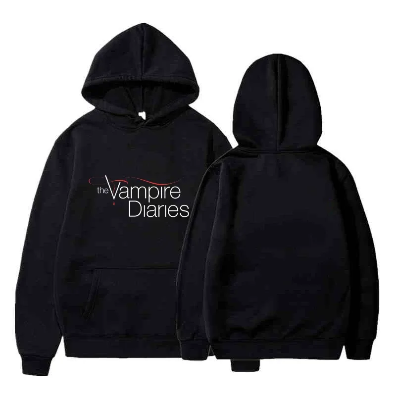 The Vampire Diaries Hoodies Men Clothes Long Sleeve Women Loose Streetwear Autumn Funny Sweatshirt Fashion Casual Hoodies