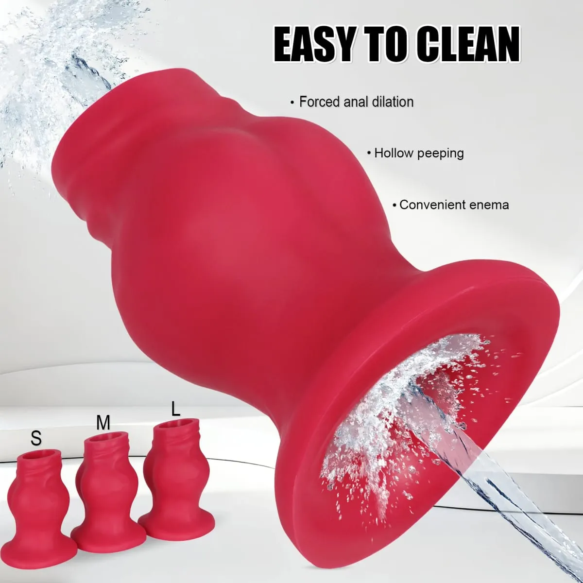 Hollow Huge Anal Butt Plug Adult Sex Toys Suction Cup Big Butt Plug For Male gay Big Anal Butt Plug Dilator Training Dialation