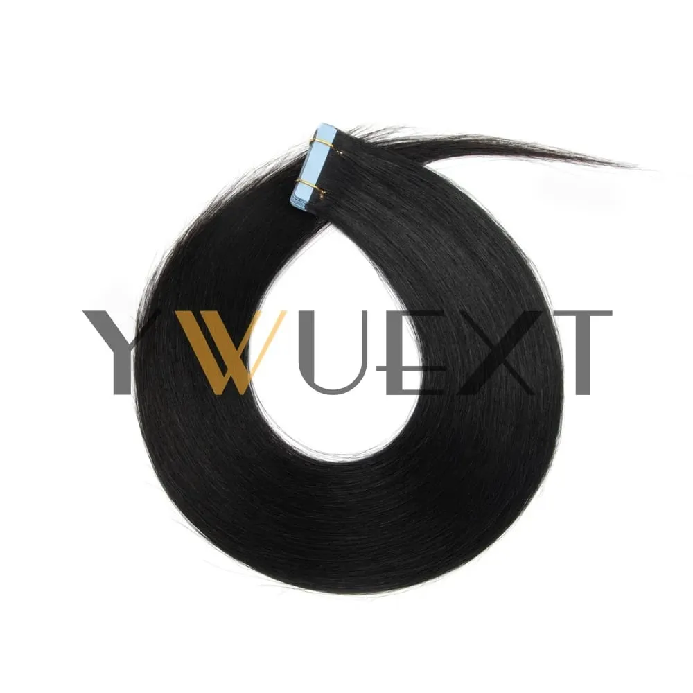 30G Tape in Human Hair Extensions 12-20 Inches Seamless PU Skin Weft Tape Hair Natural Straight 20pcs/pack Tape Glue 9 Colors Available