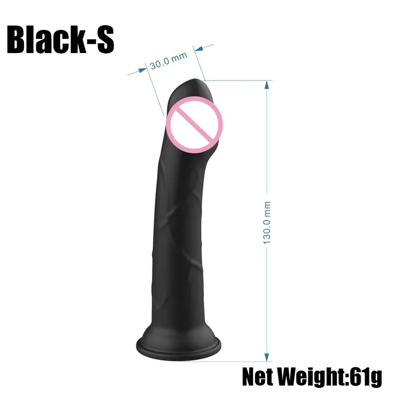 Realistic Purple Anal Dildo Butt Plug with Strong Suction Cup Base Jelly Sex Toy in Multiple Sizes for Hands Free Anal Play for
