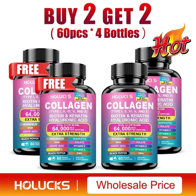 Organic Collagen Capsules Biotin Keratin Skin Care Product Booster-Skin Nail Hair Care Anti Aging Whiteningand Joint Supplement