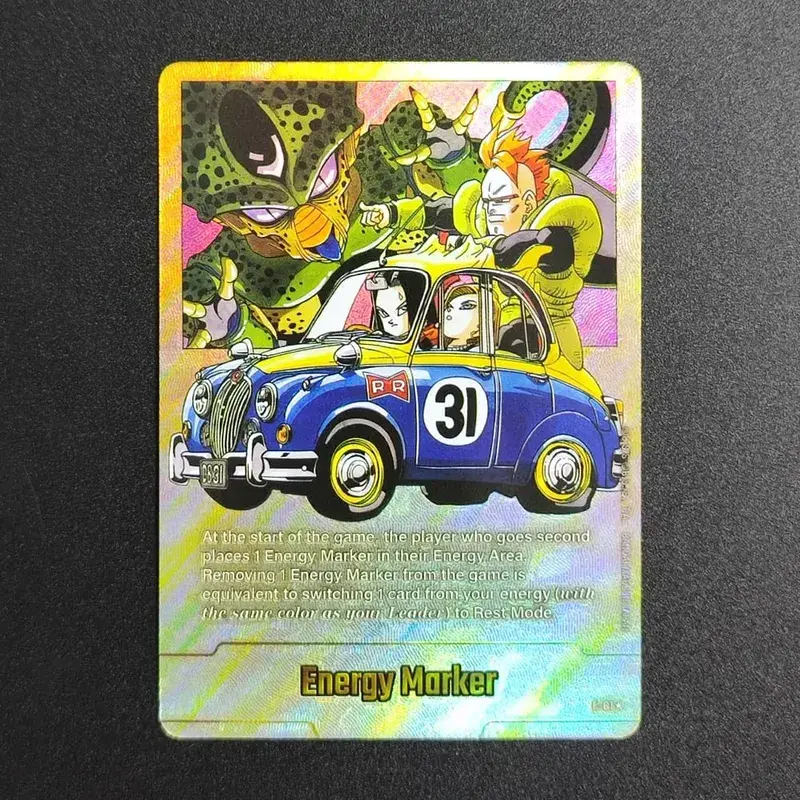 Self Made English Dragon Ball Super Fusion World Energy Markers Gold DBSFW_EM Son Goku Game Collection Flash Card Toy