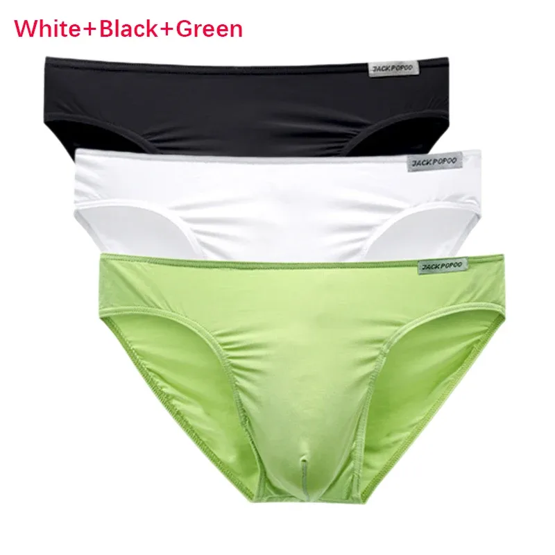 3PCS/Lot Men's Underwear Modal High Quality Soft Briefs Breathable Comfortable Youth Underpants Male Sexy U Bulge Pouch Panties
