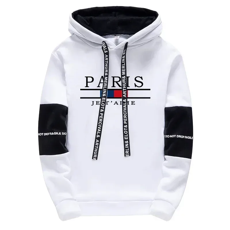 Man Hooded Sweatshirts Sweatpants Autumn Winter Daily Casual Sports Hoodies Jogger Pants Urban Fashion Streetwear Men's Clothes
