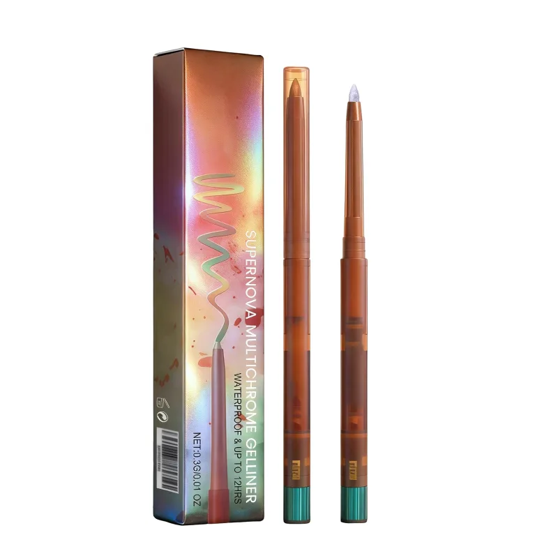 Photochromic Eyeliner Gel Pencil - Unique Eye Makeup Style Smooth Lines Smudge-Proof Long-Lasting Color-Changing Shimmery