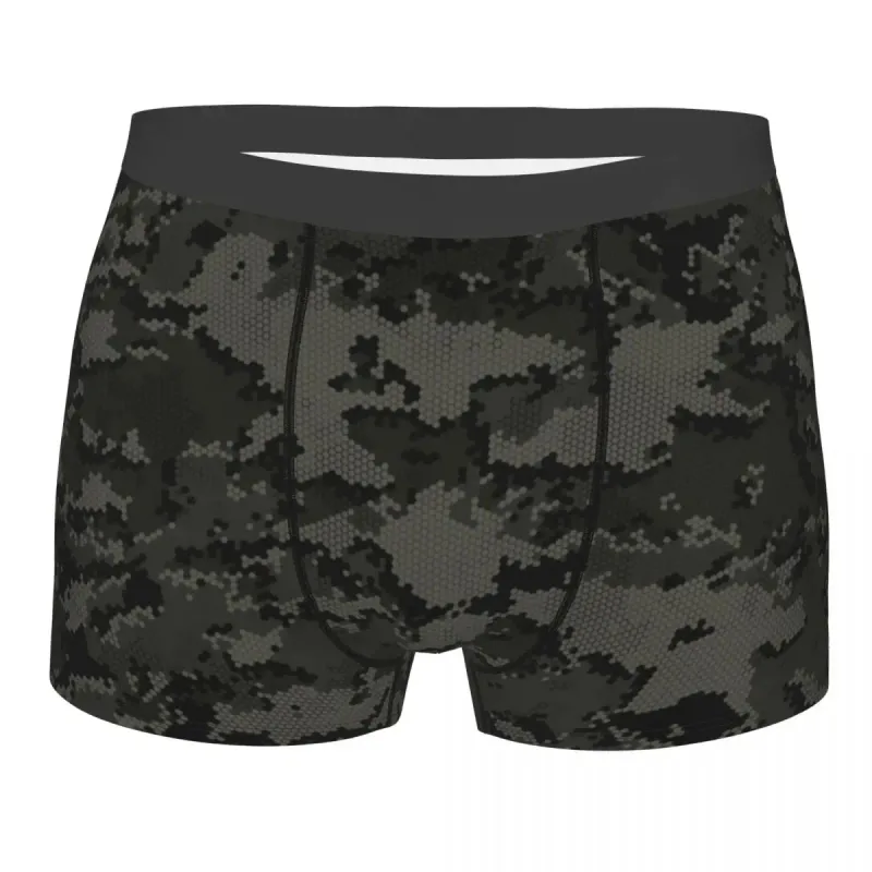 Male Cool WW2 Camo Underwear Germany Arm Military Camouflage Boxer Briefs Stretch Shorts Panties Underpants