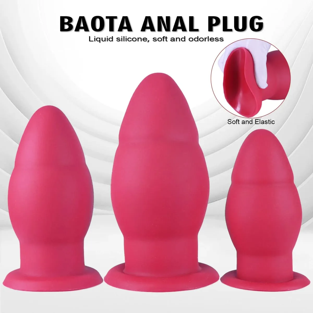 Big Silicone Anal Plug Oversize Dragon Egg Anal Expansion Butt Plug Masturbator Male and Female Erotic Sex Toys