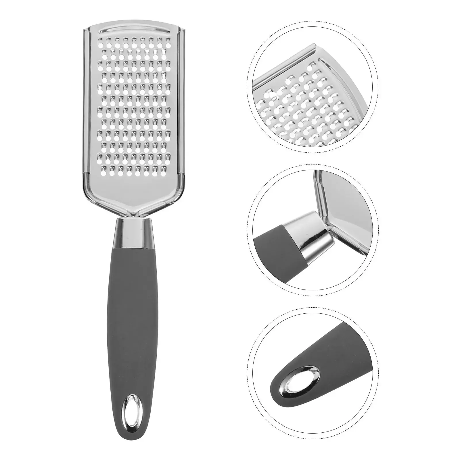 Stainless Steel Grating Utensil Flat Handheld Grater Multi Purpose Kitchen Tool Cheese Vegetable Fruit Ginger Zester Household