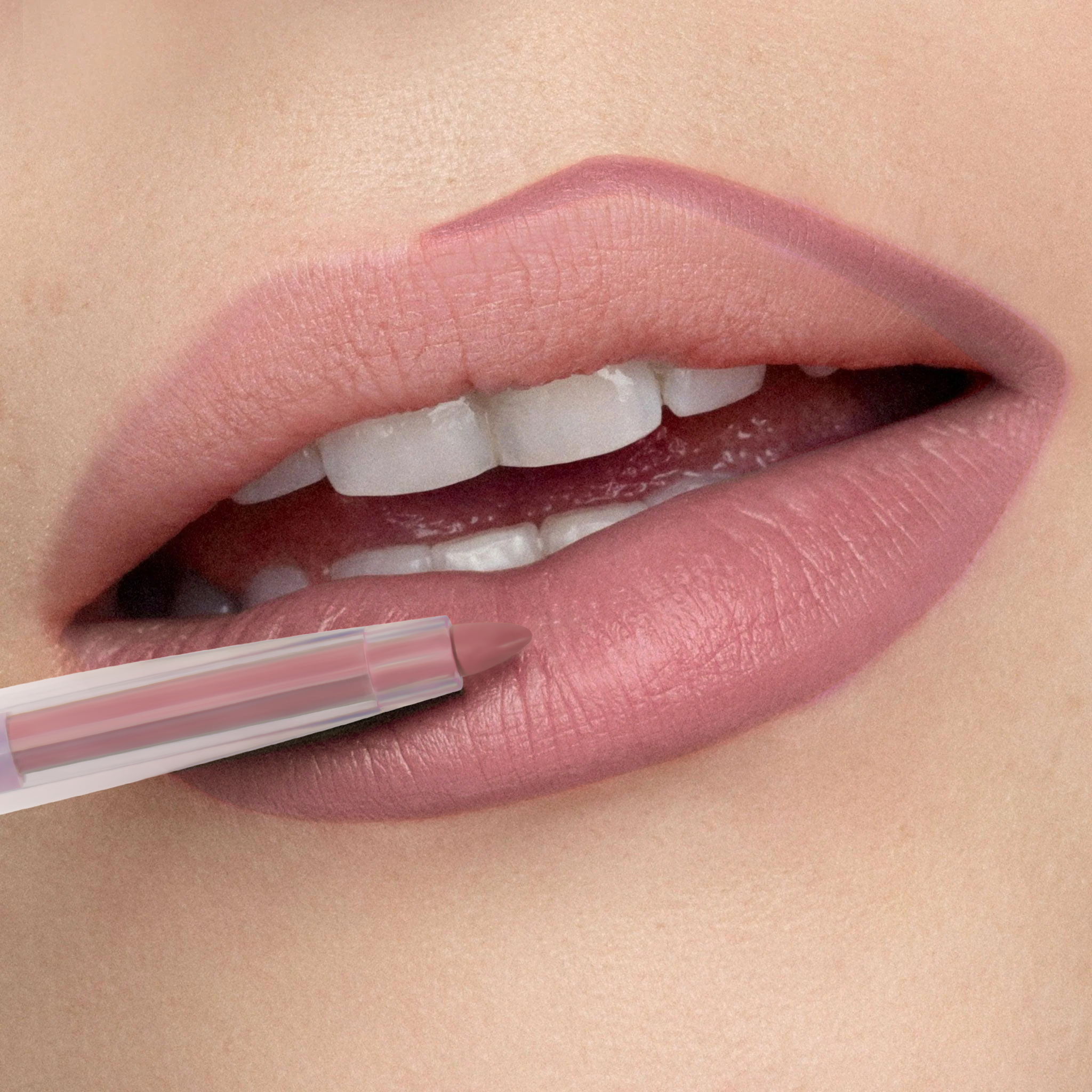 Matte Velvet Lip Liner Seksi Tahan Air Cair Lip Liner Tahan Lama Tanpa Tanda Kosmetik Rias Merah Telanjang