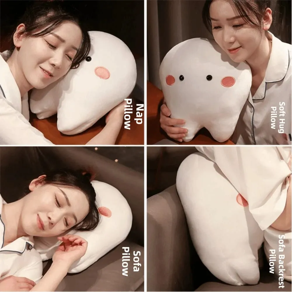 Soft Pillow Tooth Plush Toys Creative Cushion Children Gits Teeth Stuffed Pillow Cartoon Design Oral Teeth Throw Pillow
