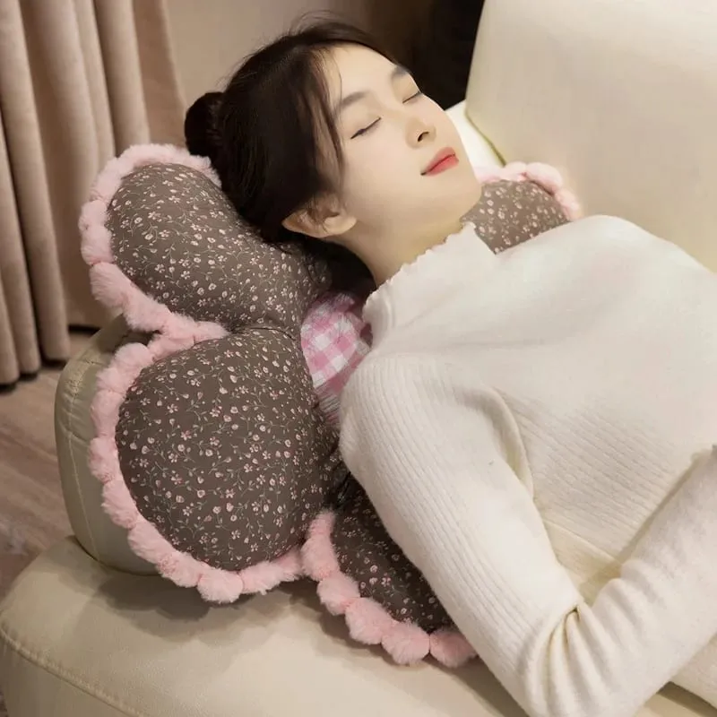 50cm Floral Cushion Girls Princess Favors Flowers Soft Stuffed Plush Chair Seat Mats Car Warm Cushion Sofa Pillow For Home Decor