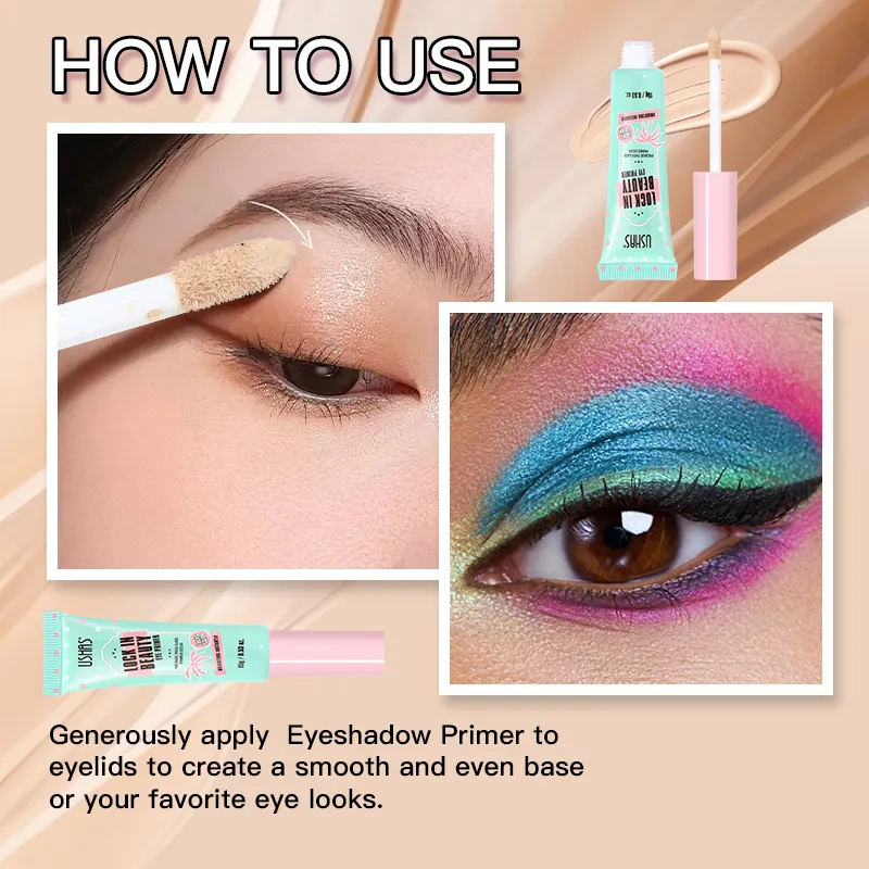 Lock In Beauty Eyeshadow Primer Long Lasting Smudge Proof Brighten Eye Color Smooth Base Invisible Eye Makeup Primer