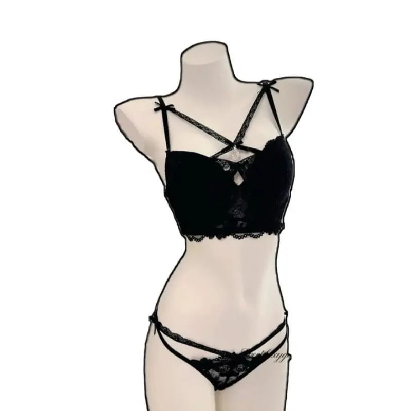 Magic Bust Boost Lace Bra Heart Pendant Decor Sexy Allure Women Underwear Push‑Up Lingerie S‑XL Size 32‑38AB Cups