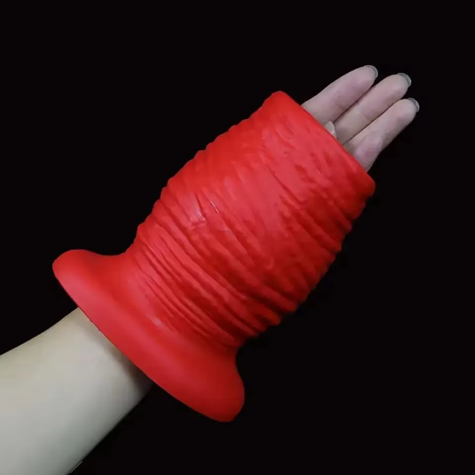 Hollow Butt Plug Silicone Huge Anal Plug Speculum Peep Sex Toys For Women Men Gay Fisting Boxing Gloves Enema Flushing Adult Toy