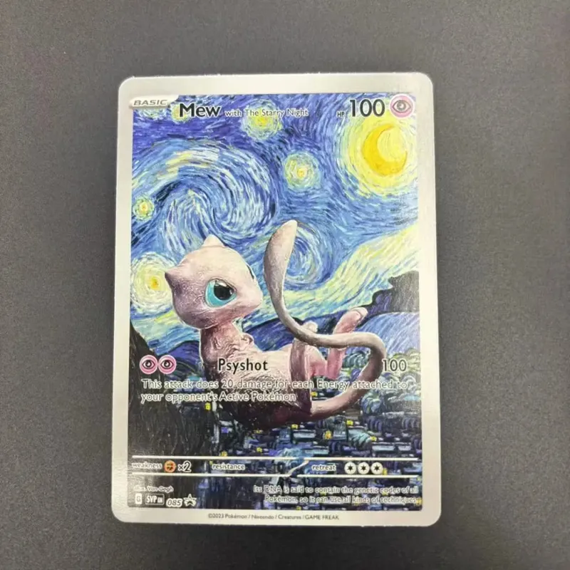 DIY Collection Cards 2023 SVP EN VAN GOGH /GREY FELT HAT Self Made Single Card Classic Game Anime Cards Gift Toy