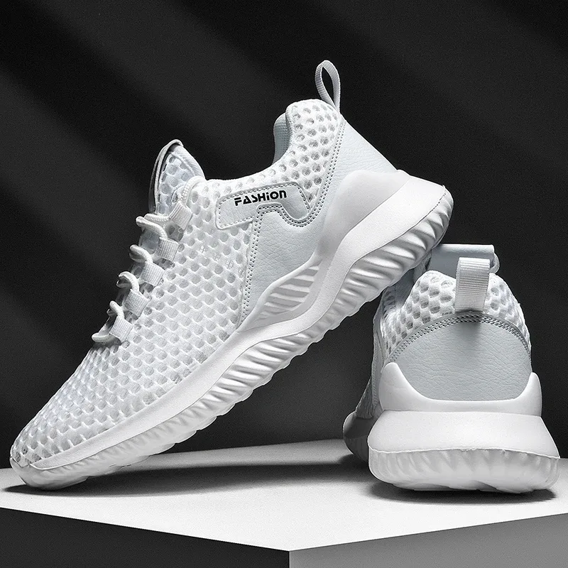 Summer Tennis Casual Mesh Shoes Breathable Hollow training fitness Platform Soft Bottom Running Lightweight Vulcanized Shoes — image 9
